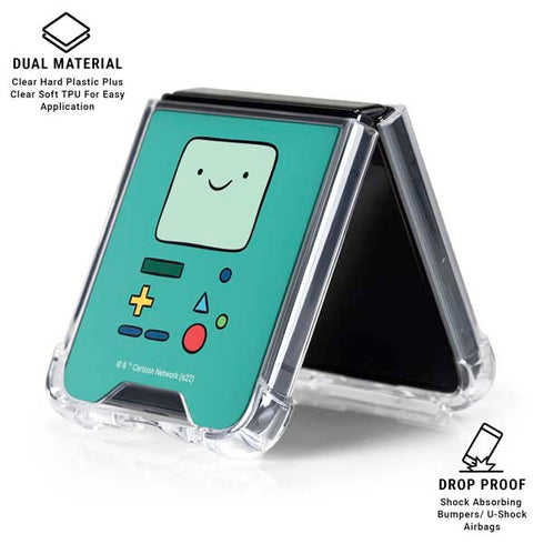 Adult Swim Adventure Time BMO Galaxy Z Flip6 Clear Case